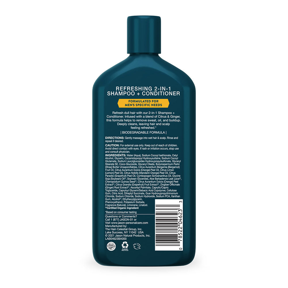 JĀSÖN® Men's 2-in-1 Shampoo + Conditioner 12 OZ