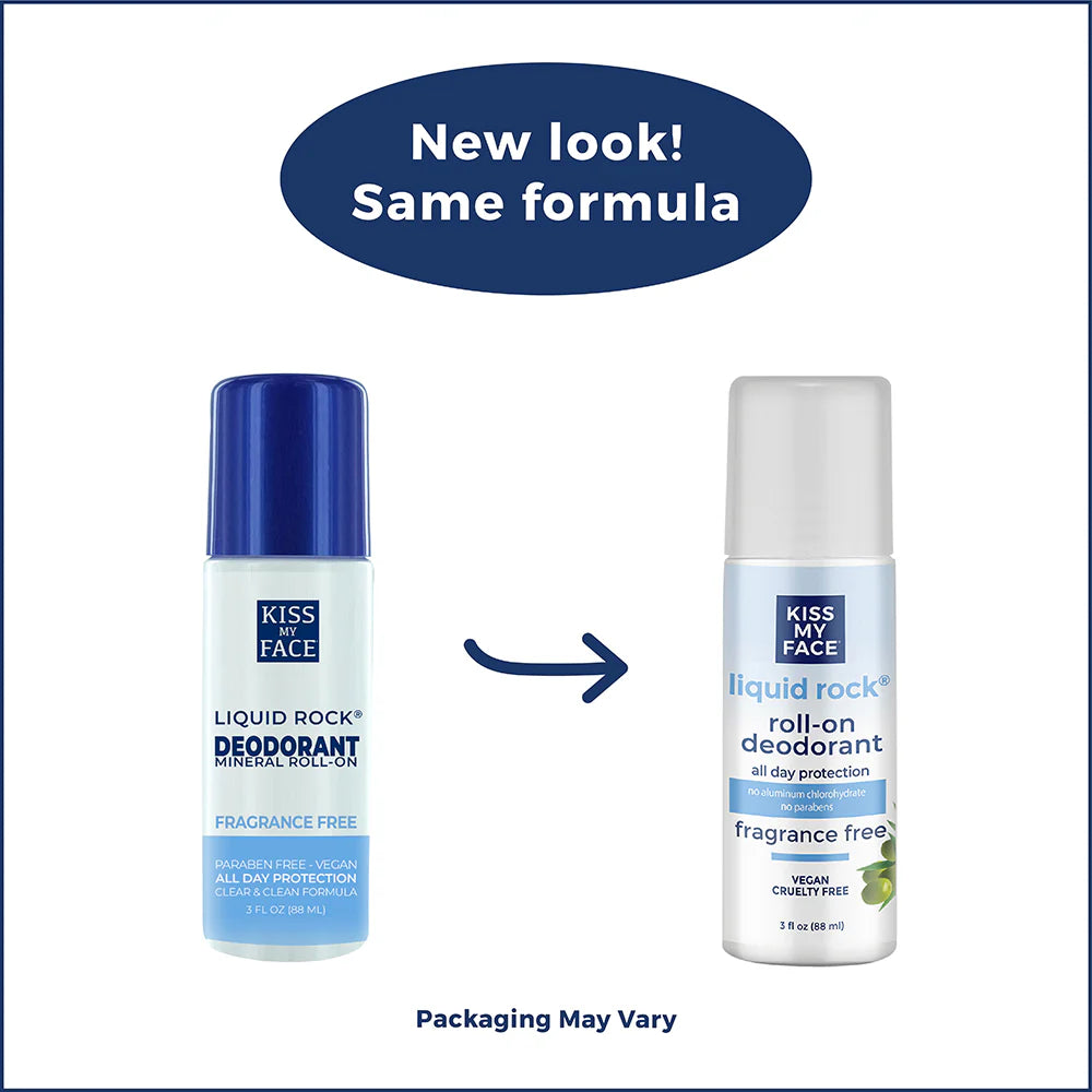 Liquid Rock Roll On Fragrance Free Deodorant
