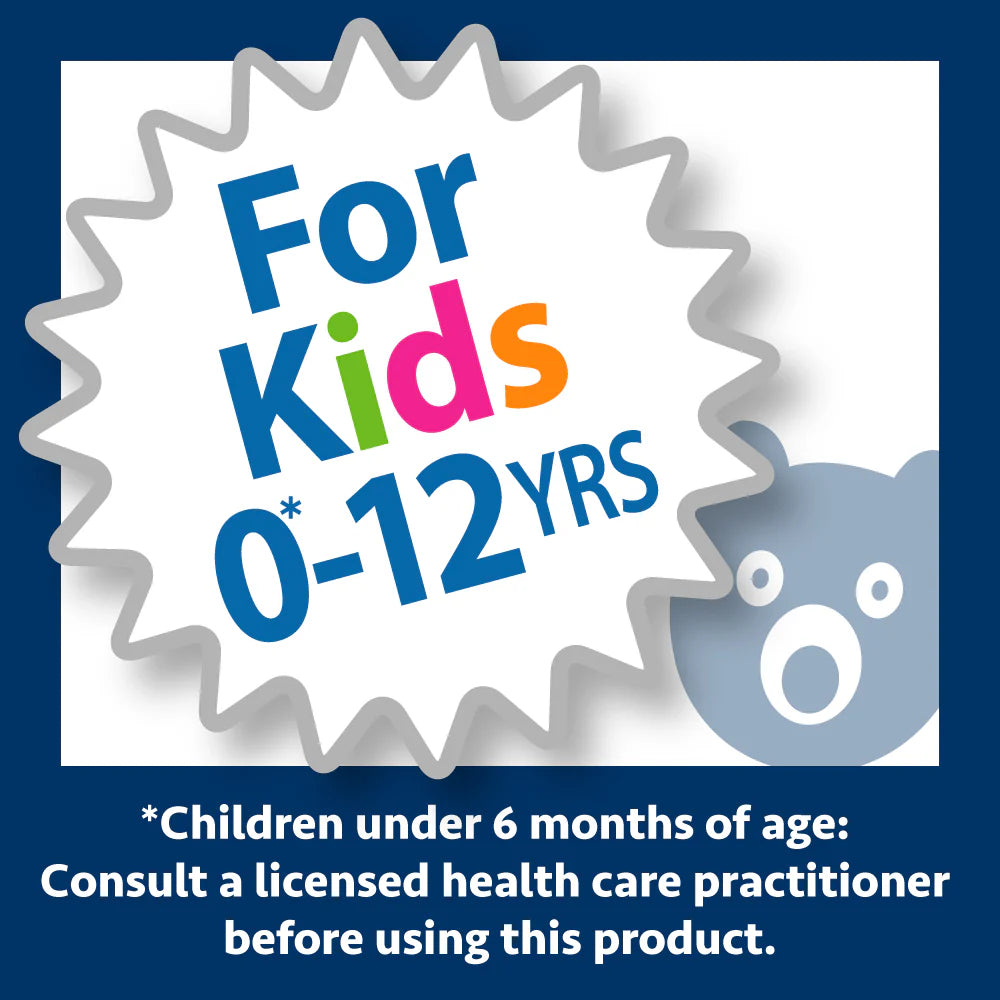 Kids Relief Cough & Cold Nightime Syrup for Kids 0-12 Years (1x3.4OZ )