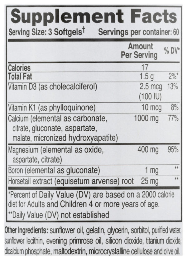 Phyto-Therapy® Liquid Calcium with Magnesium„¢ 180 Softgels