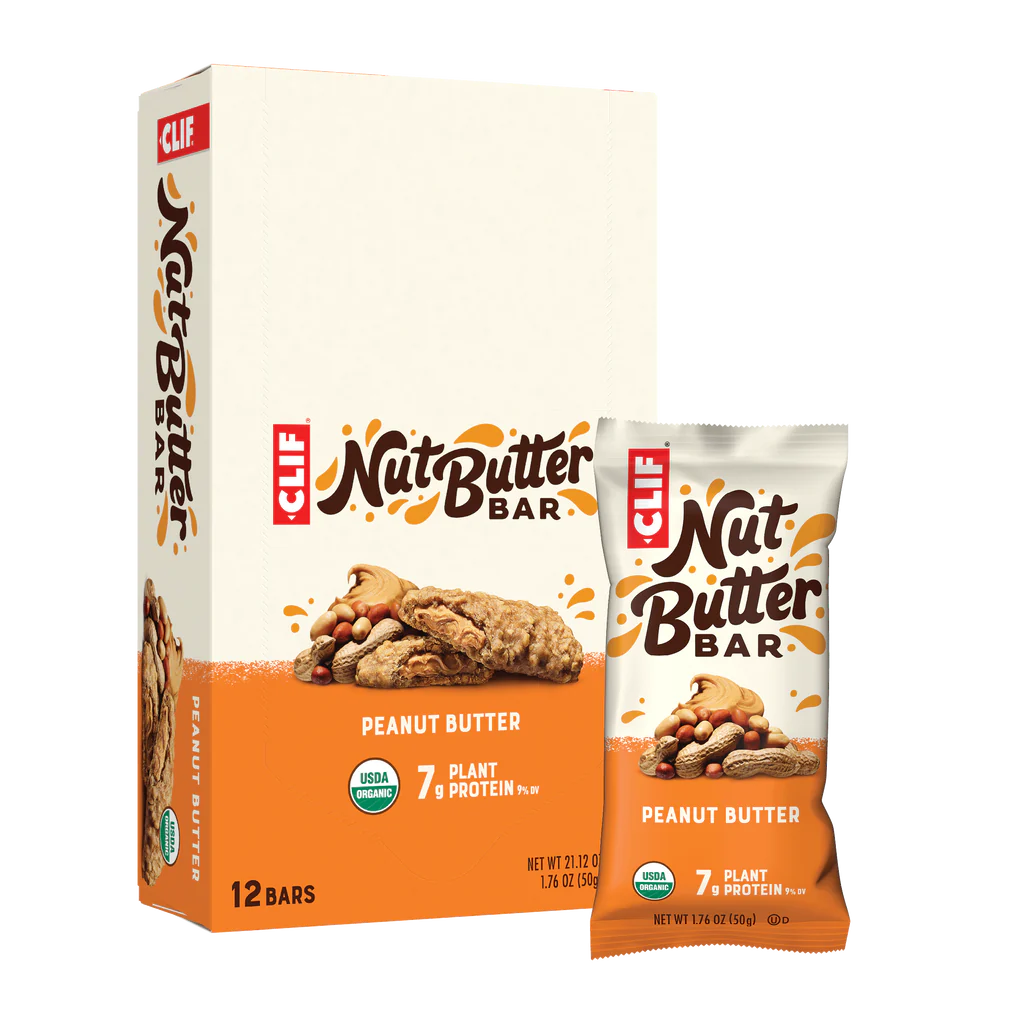 CLIF BAR NUT BUTTER BARS - PEANUT BUTTER 12 count