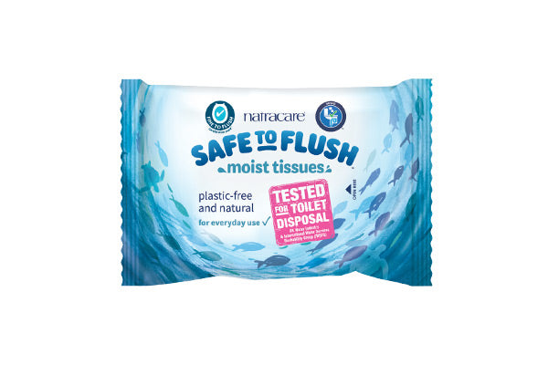Natracare Safe to Flush Moist Tissues