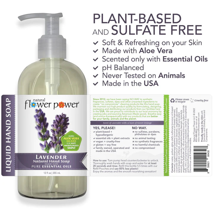 Lavender Natural Liquid Hand Soap