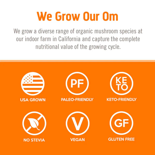 Om Energy+ Citrus Orange Mushroom Drink Mix, 10 ct