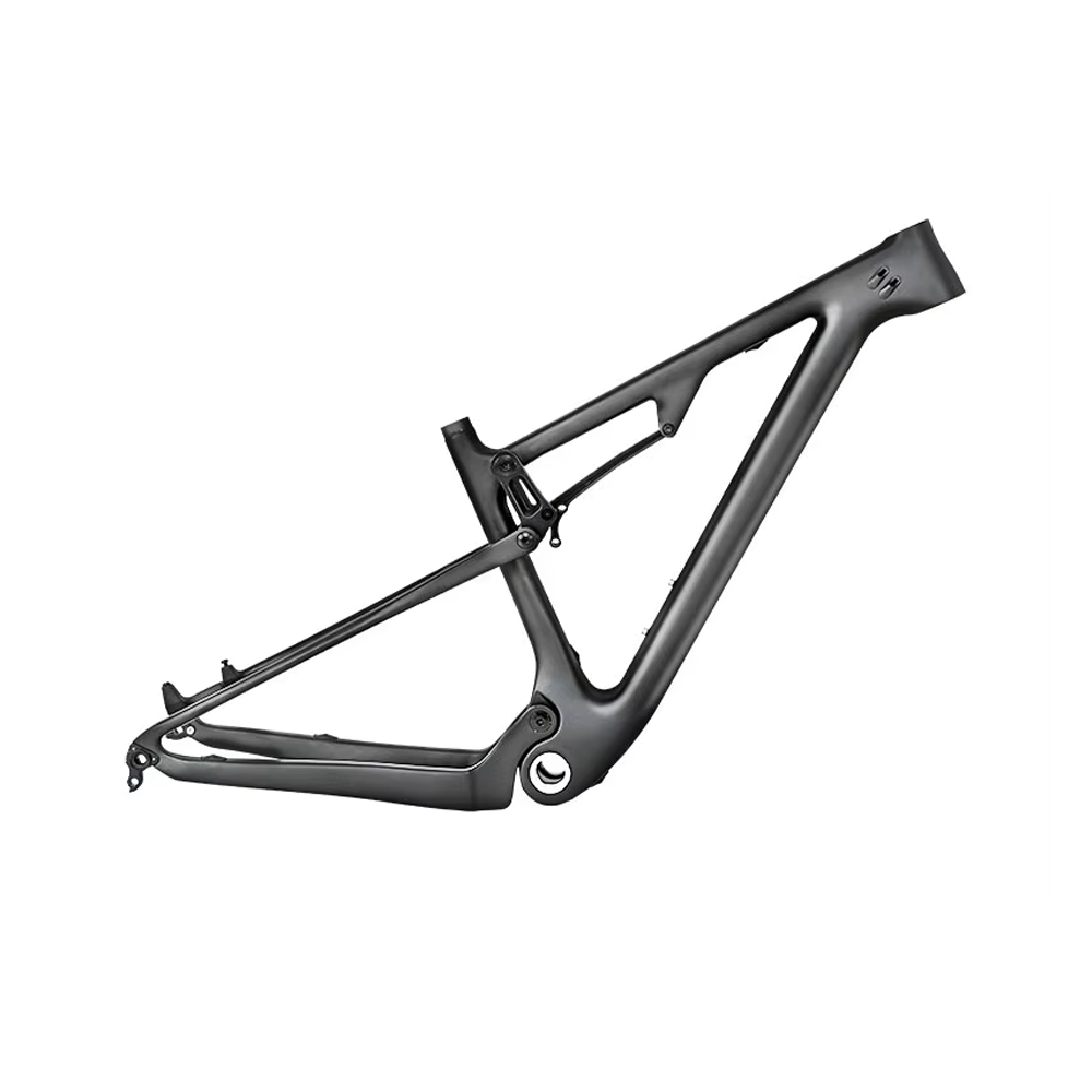 TWITTER OVERLORD Full Suspension Carbon MTB Frame – T800, 29"/27.5", AM, with  ROCKSHOX MNR Rear SHOX, No Decals-1