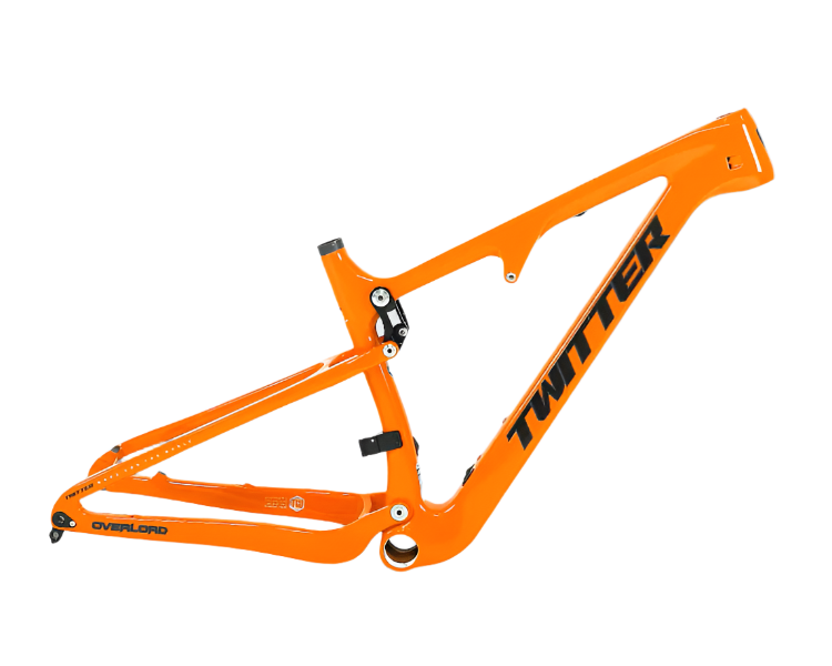 TWITTER OVERLORD Full Suspension Carbon MTB Frame – T800 Mix, 29"/27.5", AM, with ROCKSHOX MNR Rear SHOX-1