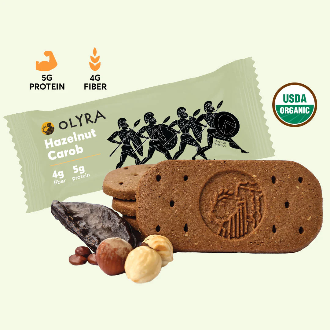 Hazelnut Carob Crunchy Breakfast Biscuits