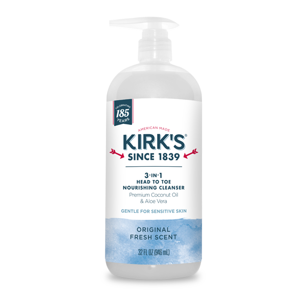 Kirk's 3-in-1 Head to Toe Nourishing Cleanser Original Fresh Scent