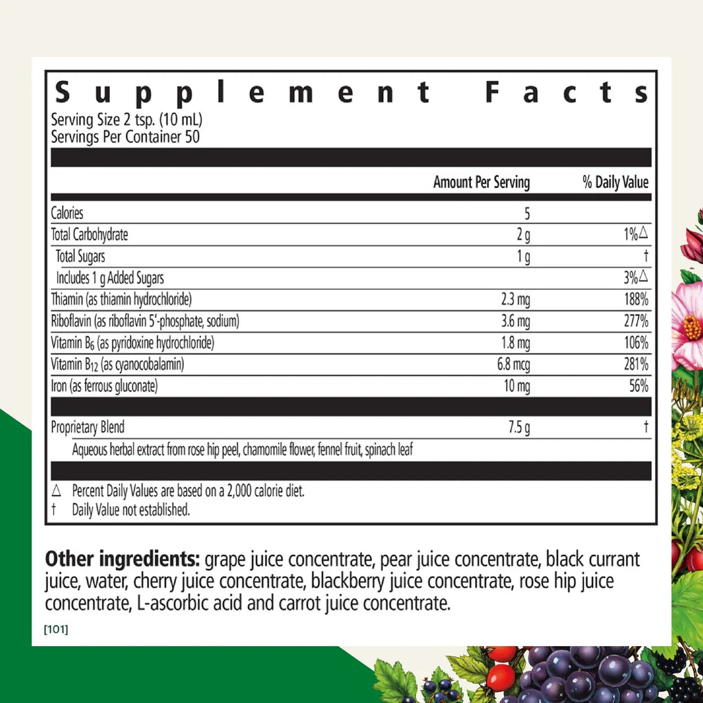 Floravital® Iron + Herbs Liquid Herbal Supplement, 16.9 fl oz