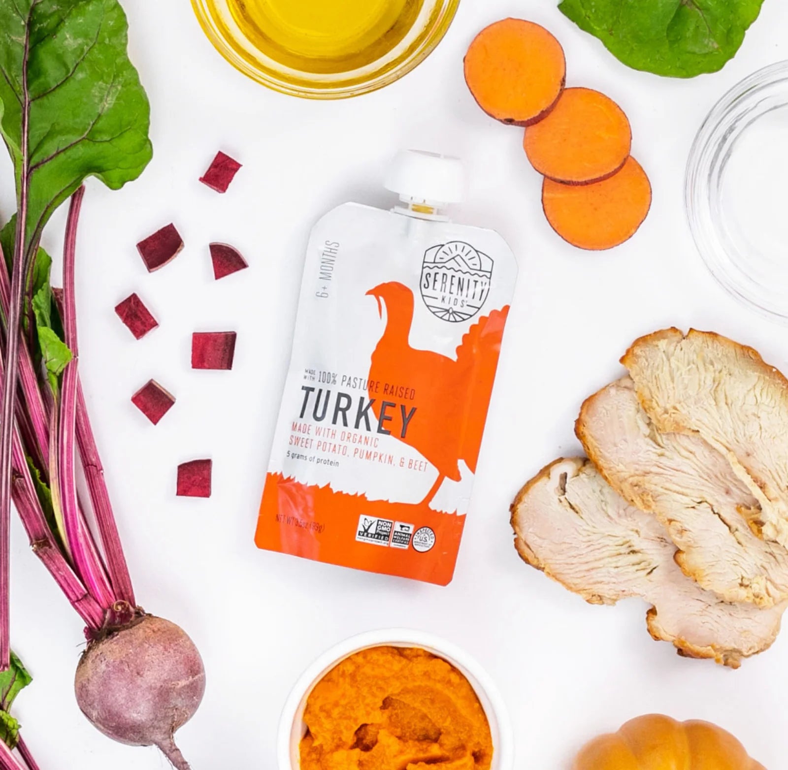 Serenity Kids Free Range Turkey with Organic Sweet Potato, Pumpkin, & Beet