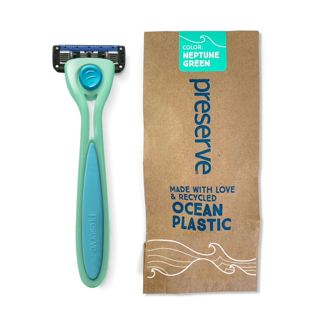 Preserve POPi Shave 5 Razor System | Handle & 1 Blade, 6 ct