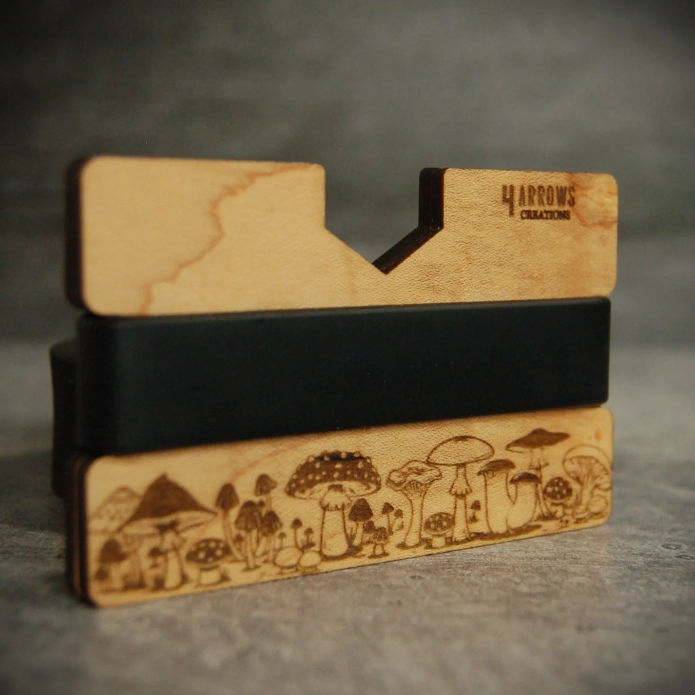 The Mushroom Wood Wallet