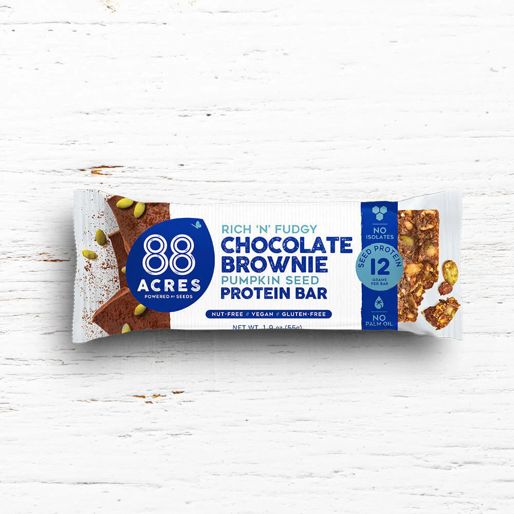 88 Acres Dark Chocolate Brownie Protein Bars