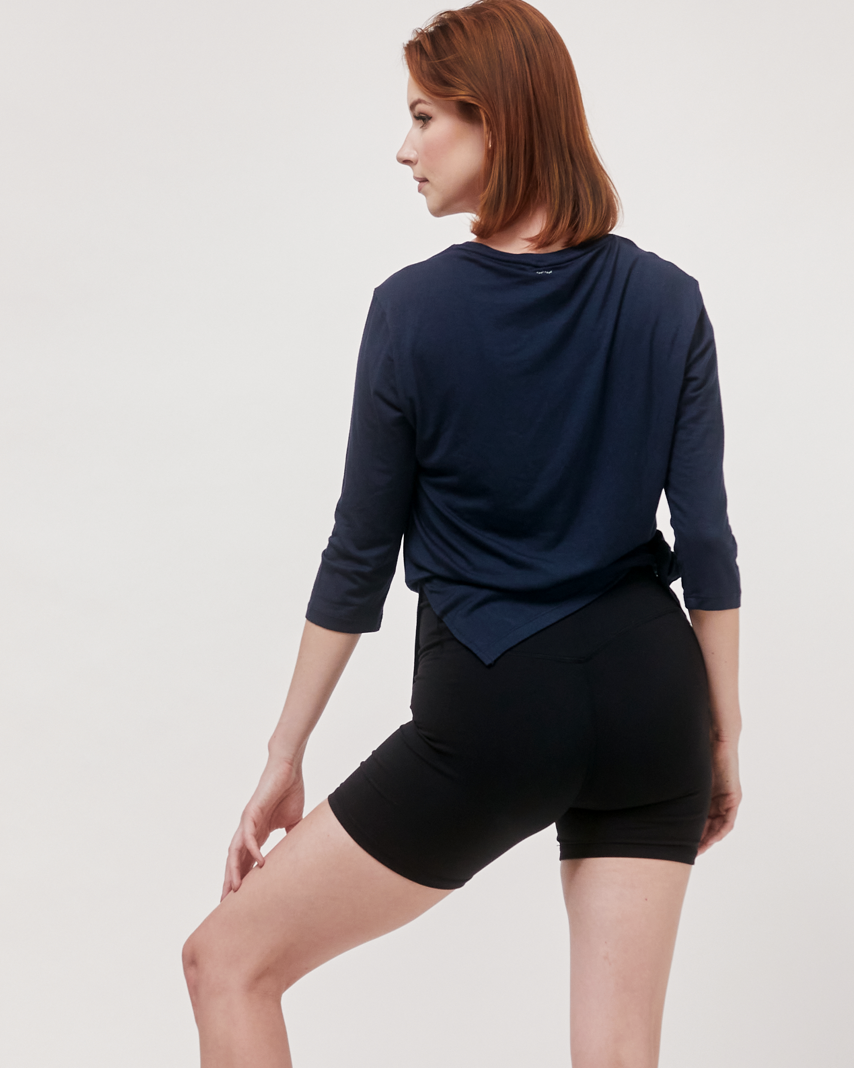 Anen Side Tie 3/4 Sleeve Top-18