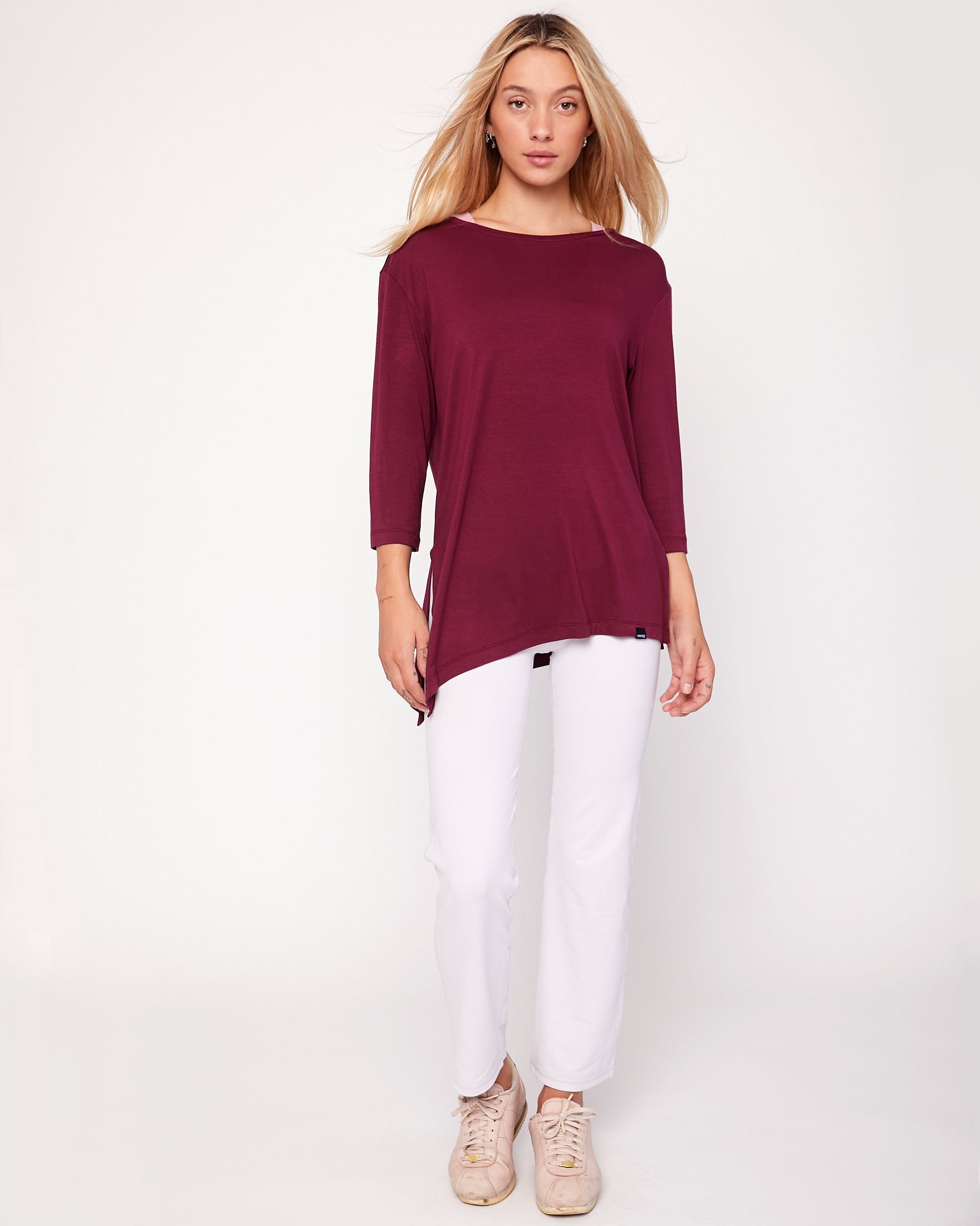 Anen Side Tie 3/4 Sleeve Top-9