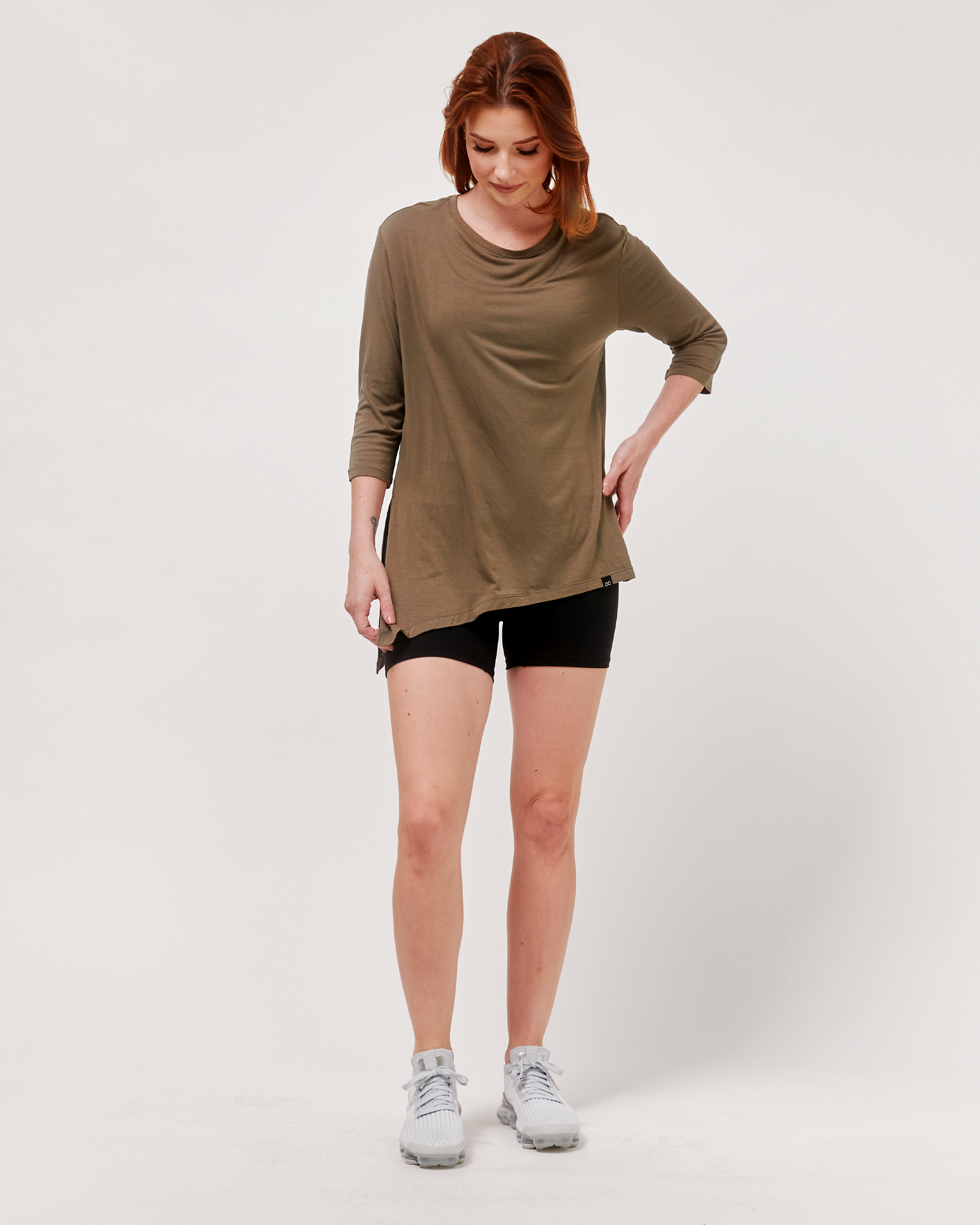 Anen Side Tie 3/4 Sleeve Top-15