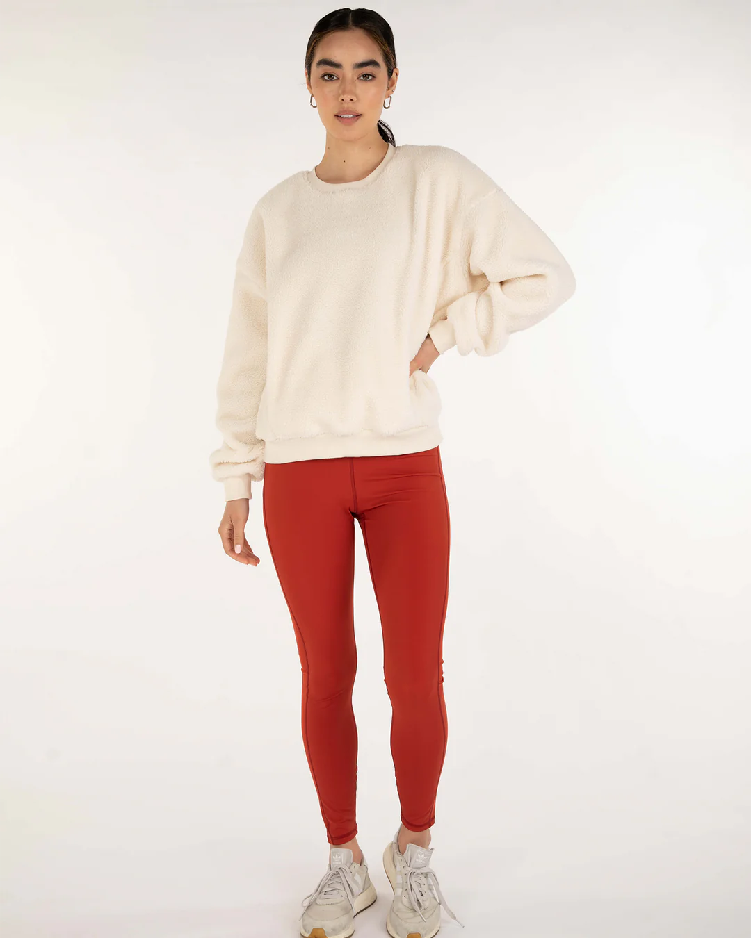 Teddy Sherpa Sweatshirt Micro-Fleece Lined