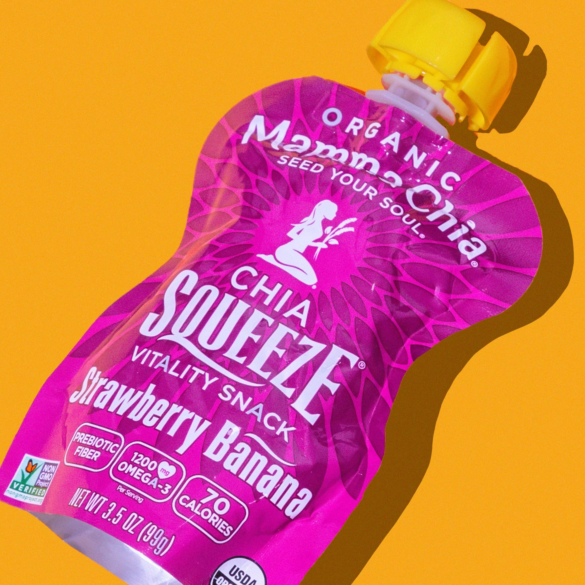Strawberry Banana Organic Chia Squeeze 16 Pack
