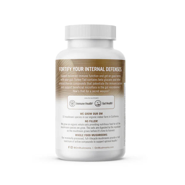 Om Turkey Tail Mushroom Capsules, 90 ct