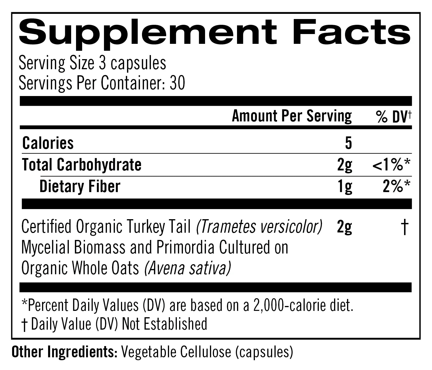 Om Turkey Tail Mushroom Capsules, 90 ct