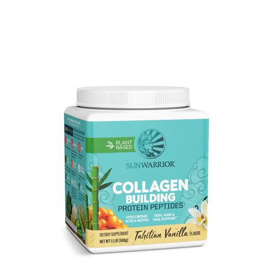 Sunwarrior Collagen Building Protein Peptides Tahitian Vanilla 17.6 oz