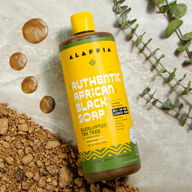 Alaffia Authentic African Black Soap All-In-One - Eucalyptus Tea Tree