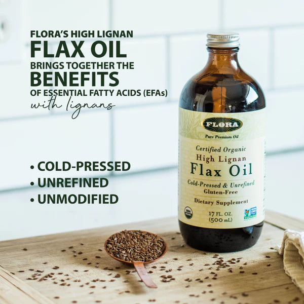 FLORA High Lignan Flax Oil 8.5 FL OZ