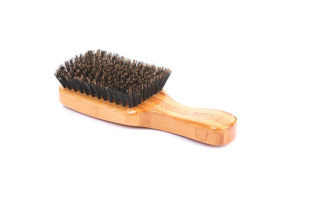 Bass 153S Dark Bamboo Classic Club Style with Soft Natural Bristles