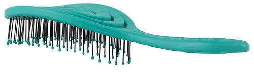 Bass BIO-FLEX Swirl Teal| Swirl Shape Hairbrush with Plant Based Handle