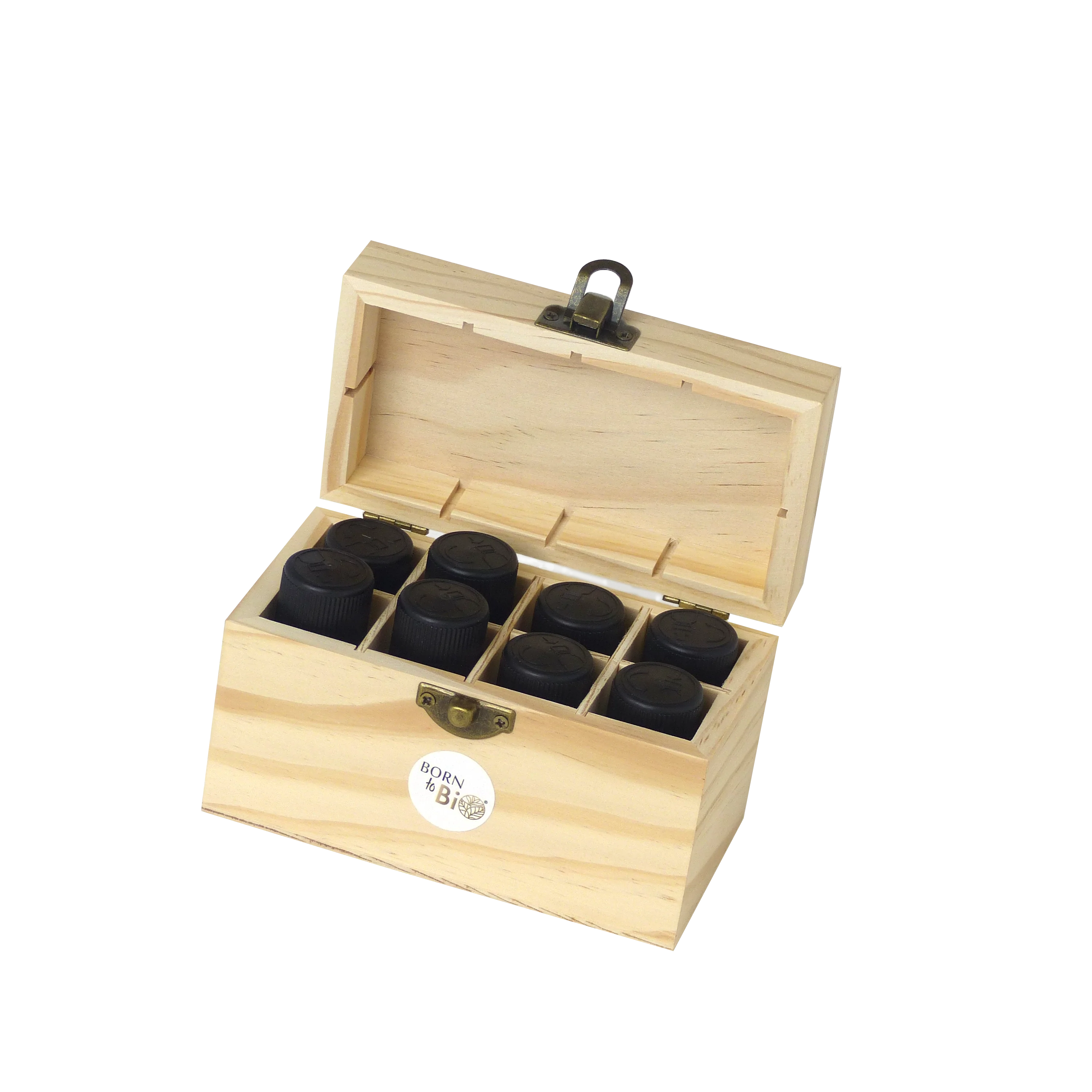 Wooden box for 8 bottles of oils-1