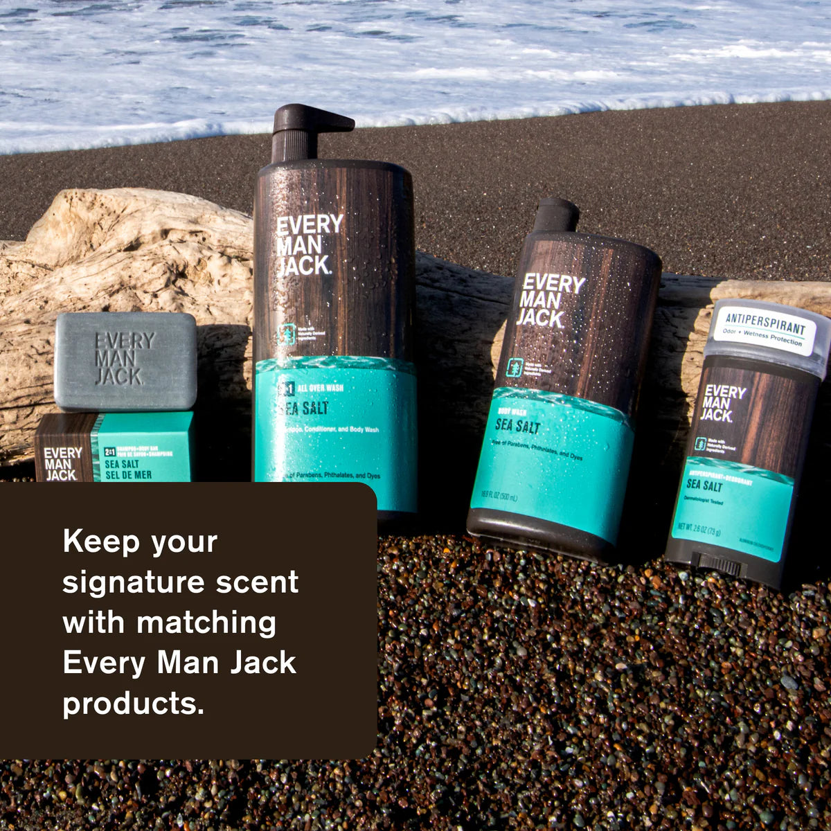 Every Man Jack Aluminum Free Deodorant Sea Salt
