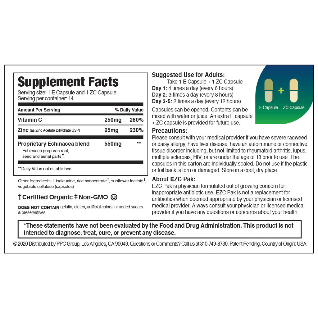 EZC Pak 5-Day Immune Support Pack
