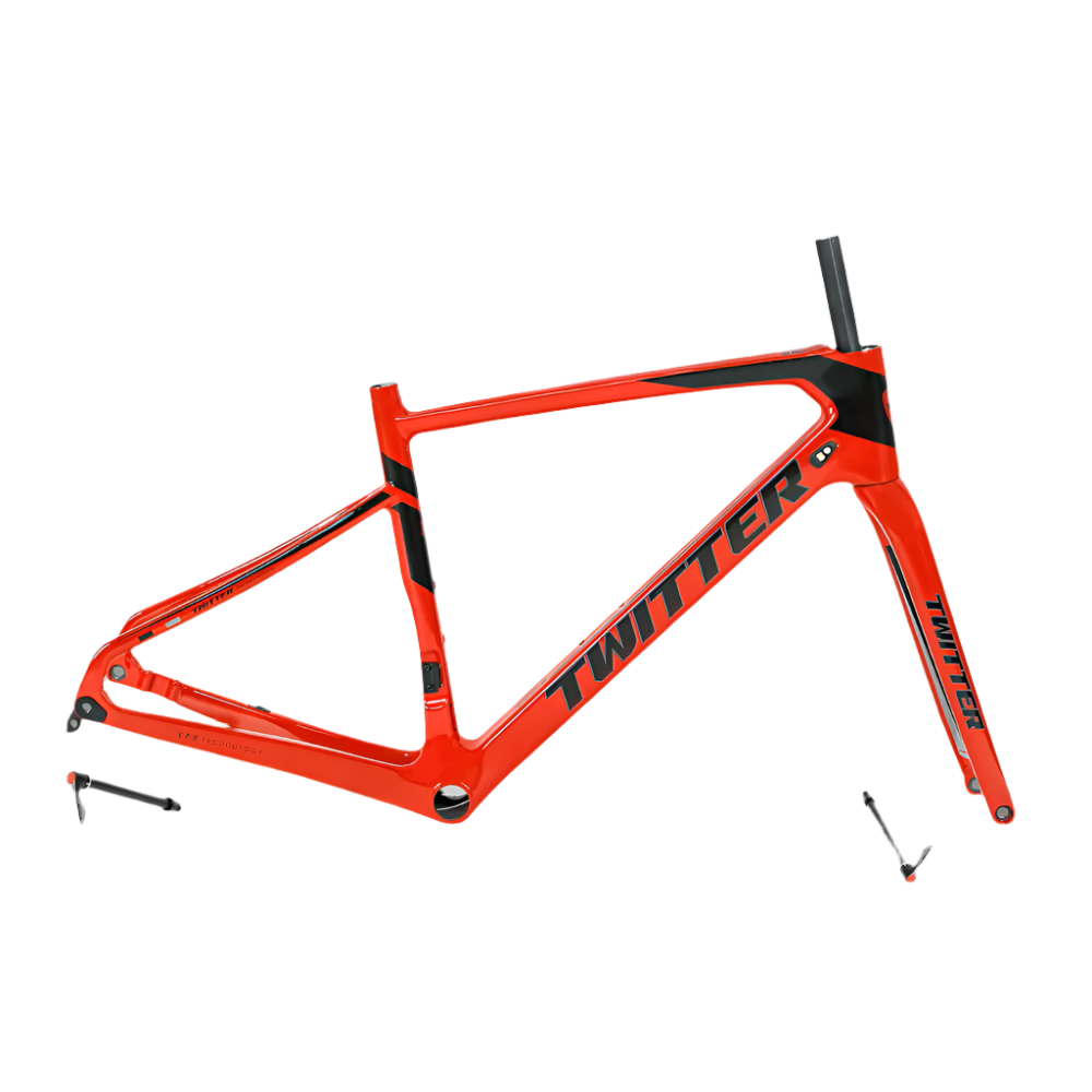 TWITTER GRAVEL Disc Carbon Road Frame Set – T800, 700C, Gravel & Endurance Ready-0