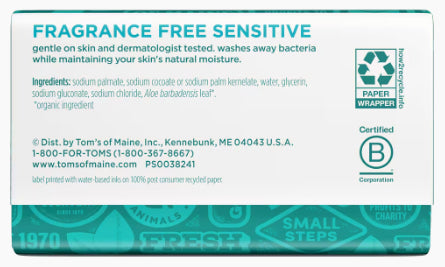 Tom's of Maine Fragrance-Free Sensitive Natural Beauty Bar