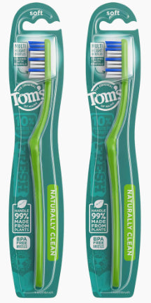 Tom's of Maine Naturally Clean Toothbrush (Soft Twin Pack)