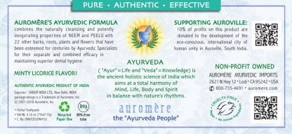 Classic (Licorice) Ayurvedic Toothpaste