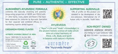 Foam-Free Cardamom-Fennel Ayurvedic Toothpaste