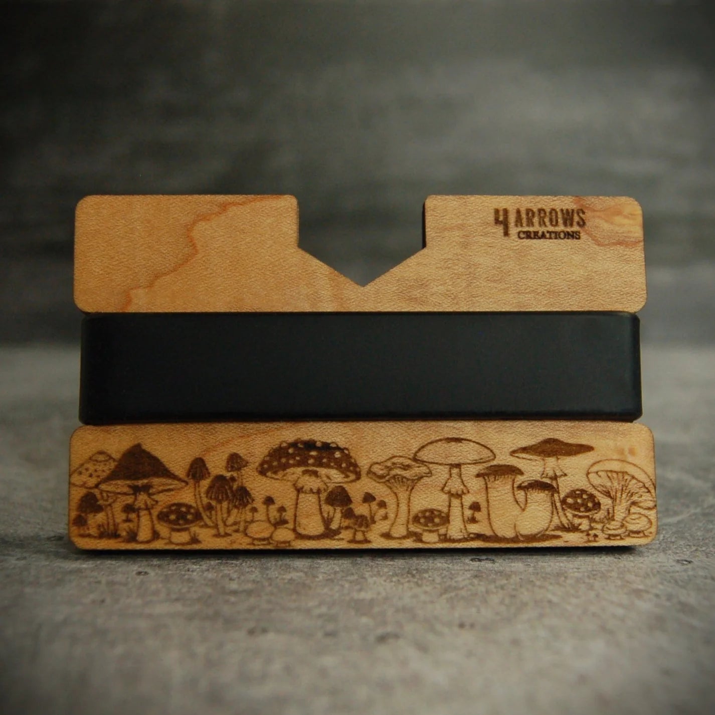 The Mushroom Wood Wallet