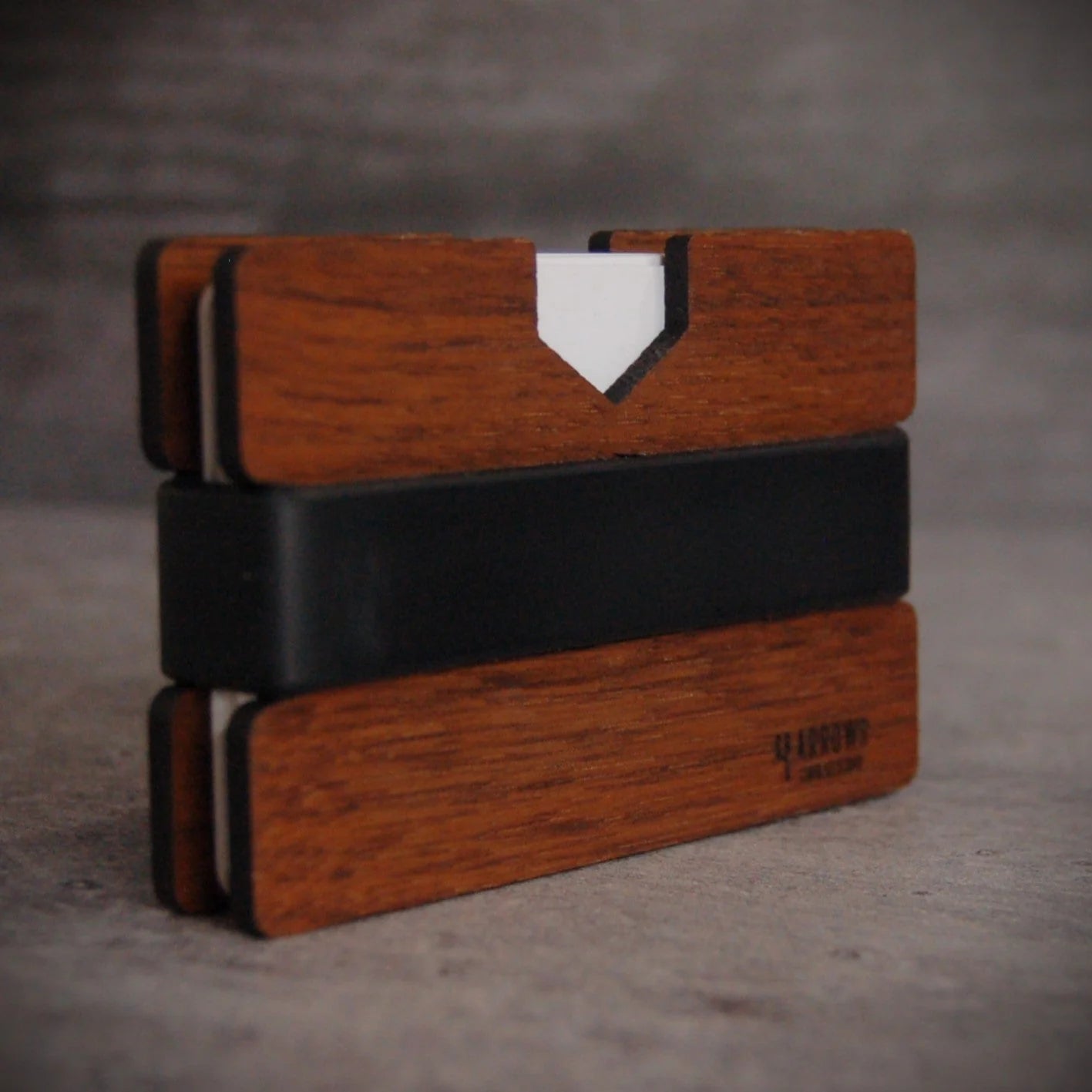Minimalist Wood Wallet or Business Card Holder