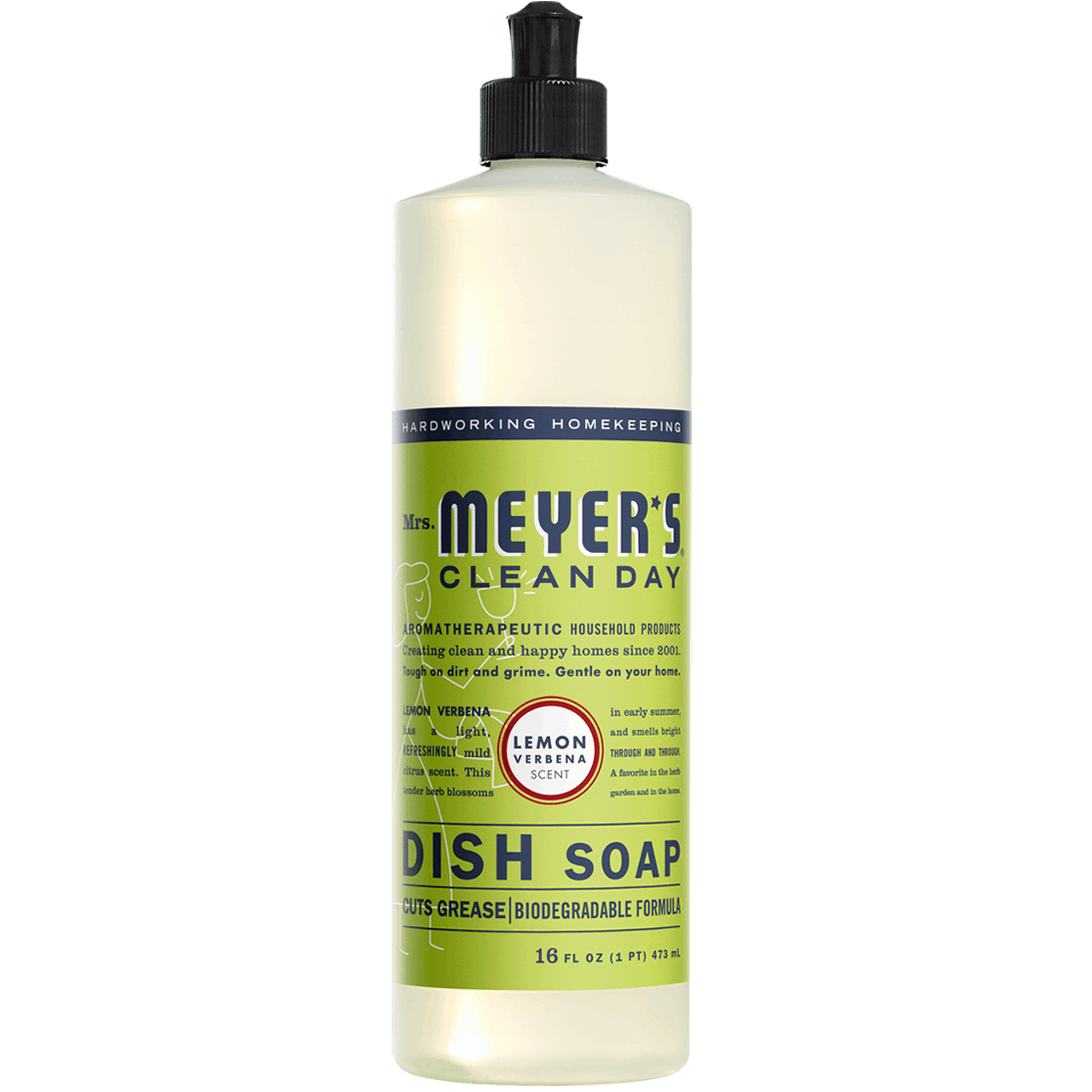 Mrs. Meyers Lemon Verbena Liquid Dish Soap (6x16 Oz)