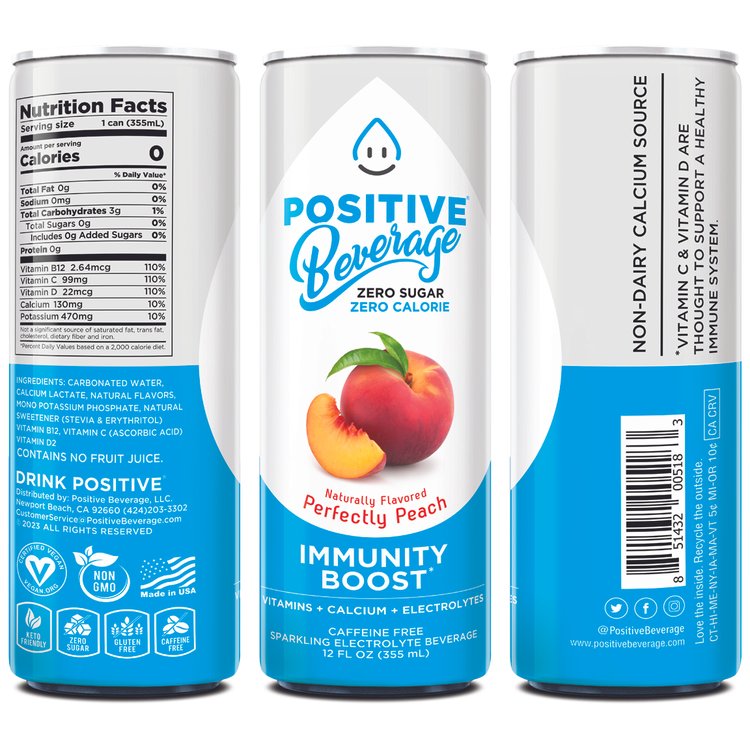 Positive Beverage Perfectly Peach
