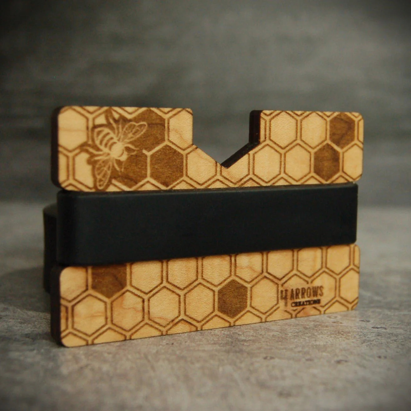 The Beehive Wood Wallet