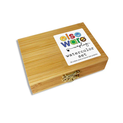 Watercolor Set - Bamboo Case (18 colors)