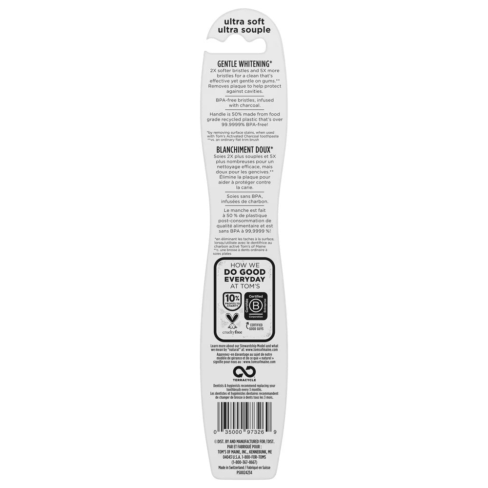 Gentle Charcoal Toothbrush 6 Pack
