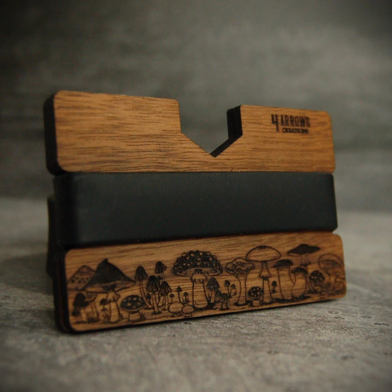 The Mushroom Wood Wallet