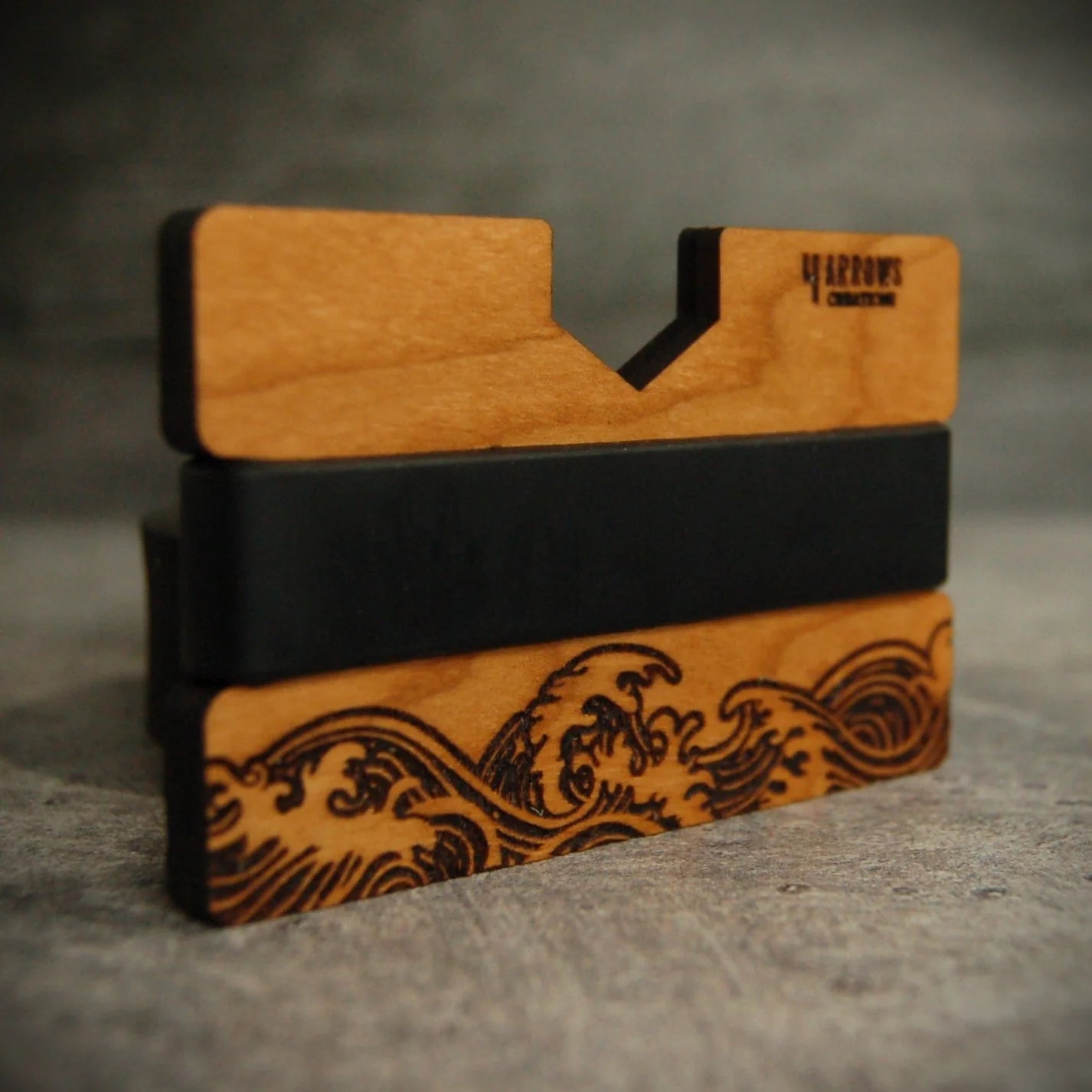 The Wave Wood Wallet