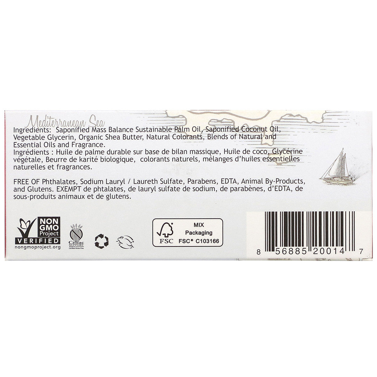 South of France  Bar Soap Climbing Wild Rose  (1x6 OZ)-2