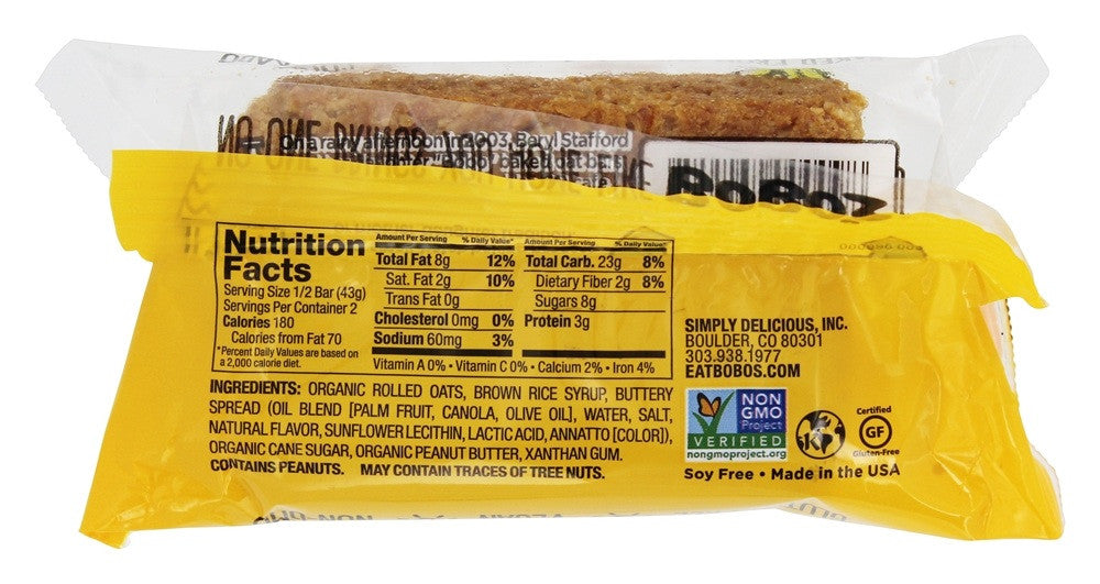 Bobo's Oat Bars All Natural Peanut Butter Oat Bar (12x3 Oz)-1