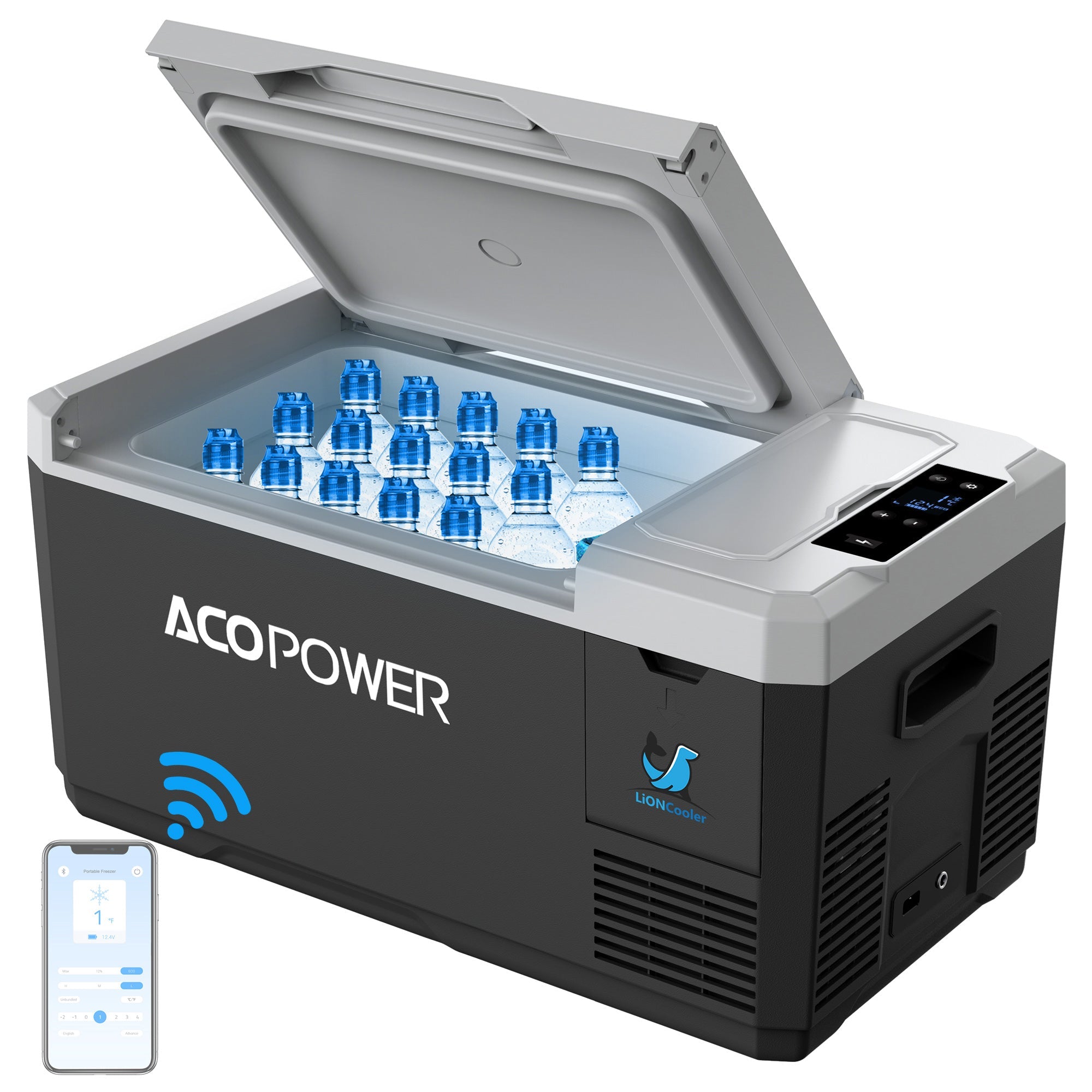 LiONCooler Min Solar Powered Car Fridge Freezer, 19 Quarts-0
