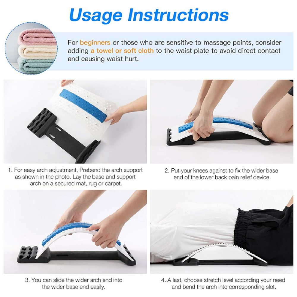 Multi-Level Arched Back Stretcher to Relieve Pain, Stiffness and Correct Posture-6